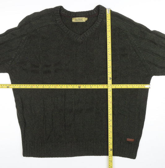 Mens UK Size XL P.G. Field Green Pullover Jumper
