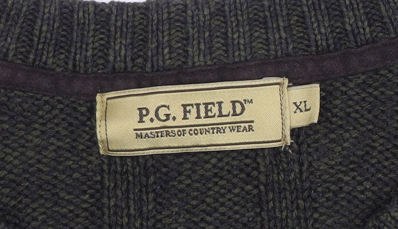 Mens UK Size XL P.G. Field Green Pullover Jumper