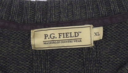 Mens UK Size XL P.G. Field Green Pullover Jumper