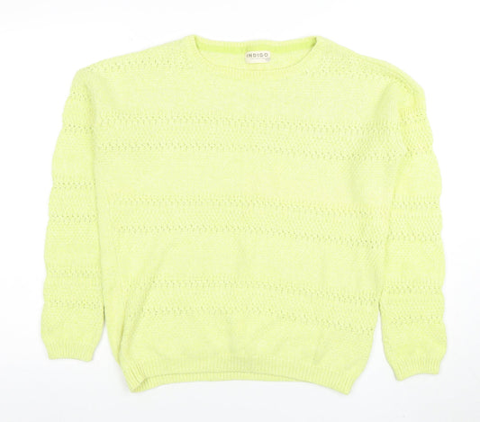 Womens UK Size 12 Marks and Spencer Green Pullover Jumper