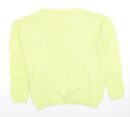 Womens UK Size 12 Marks and Spencer Green Pullover Jumper