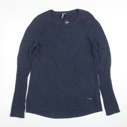 Womens UK Size S Sweaty Betty Blue Pullover Jumper