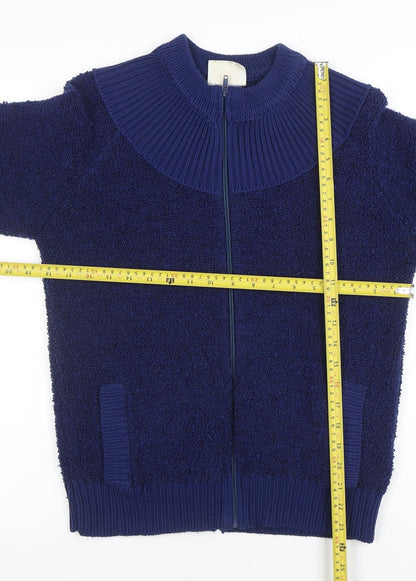 Womens UK Size M Amirco Blue Full Zip Jumper
