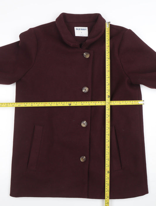 Womens UK Size M Old Navy Brown Overcoat