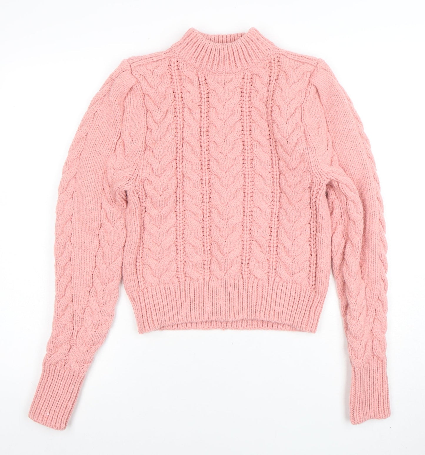 Womens UK Size XS H&M Pink Pullover Jumper