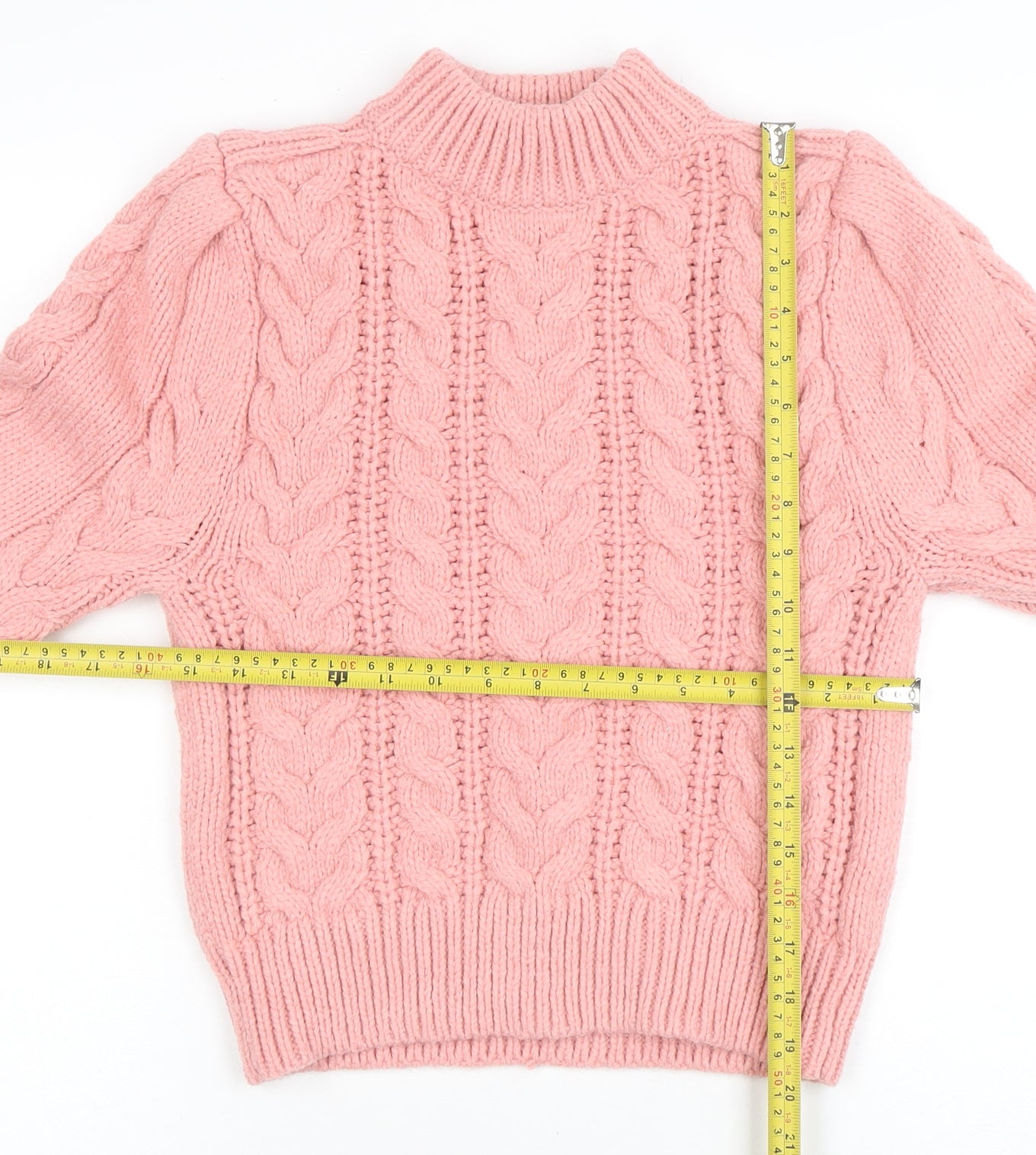 Womens UK Size XS H&M Pink Pullover Jumper