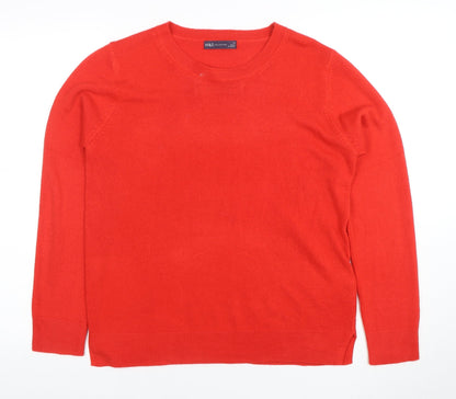 Womens UK Size 14 Marks and Spencer Red Pullover Jumper