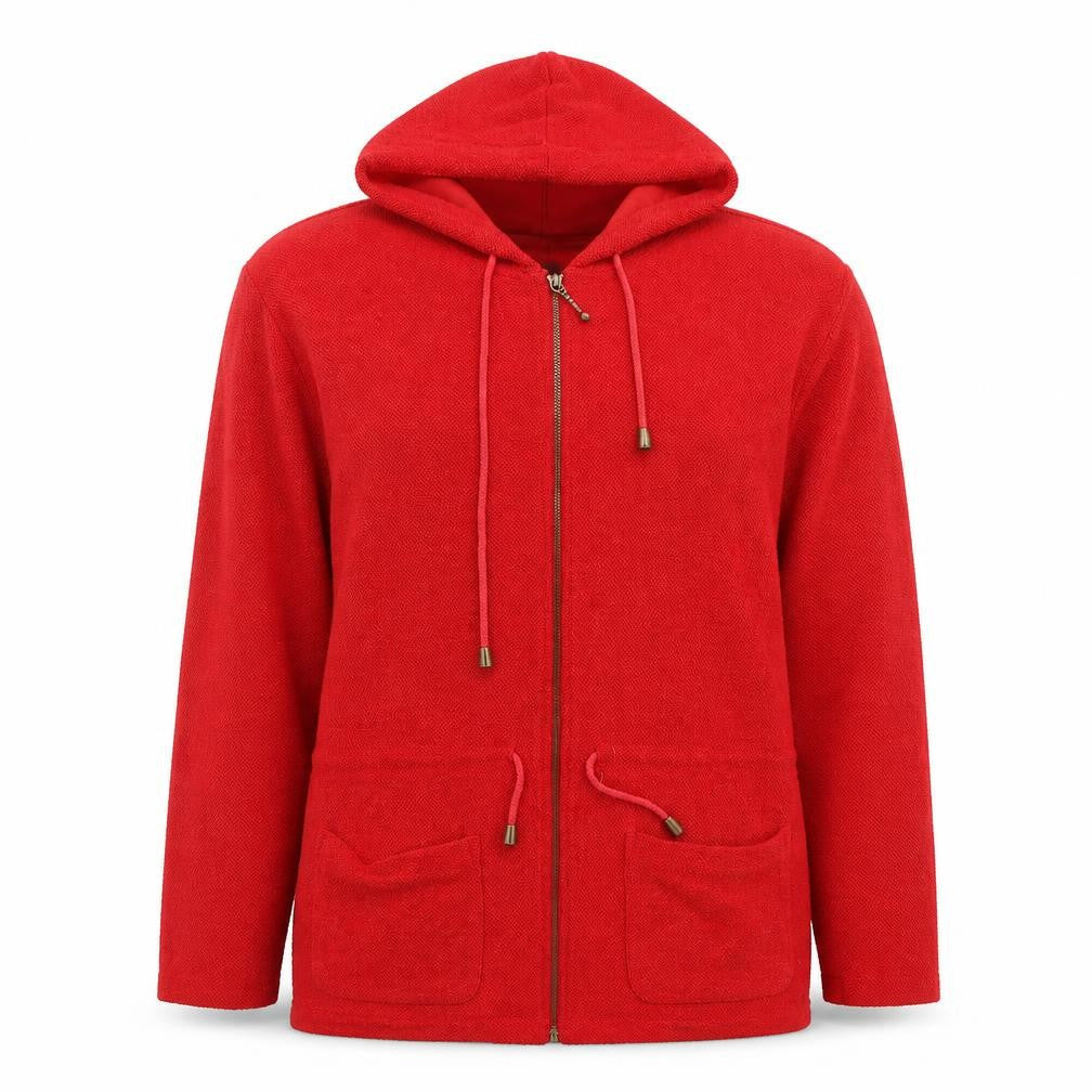 Womens UK Size 14 DASH Red Full Zip Hoodie
