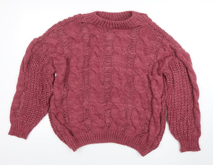 Womens UK Size M Dorothy Perkins Purple Pullover Jumper