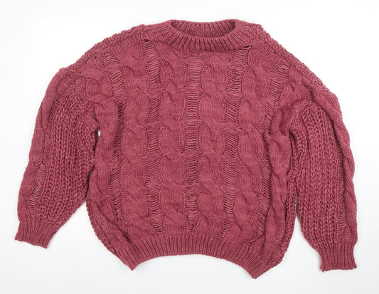 Womens UK Size M Dorothy Perkins Purple Pullover Jumper