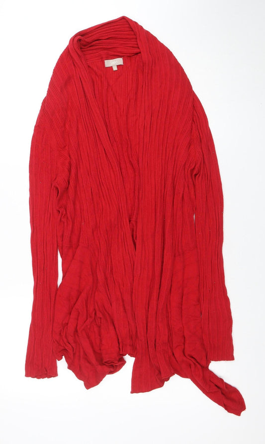 Womens UK Size 20 Soon Red Cardigan Jumper