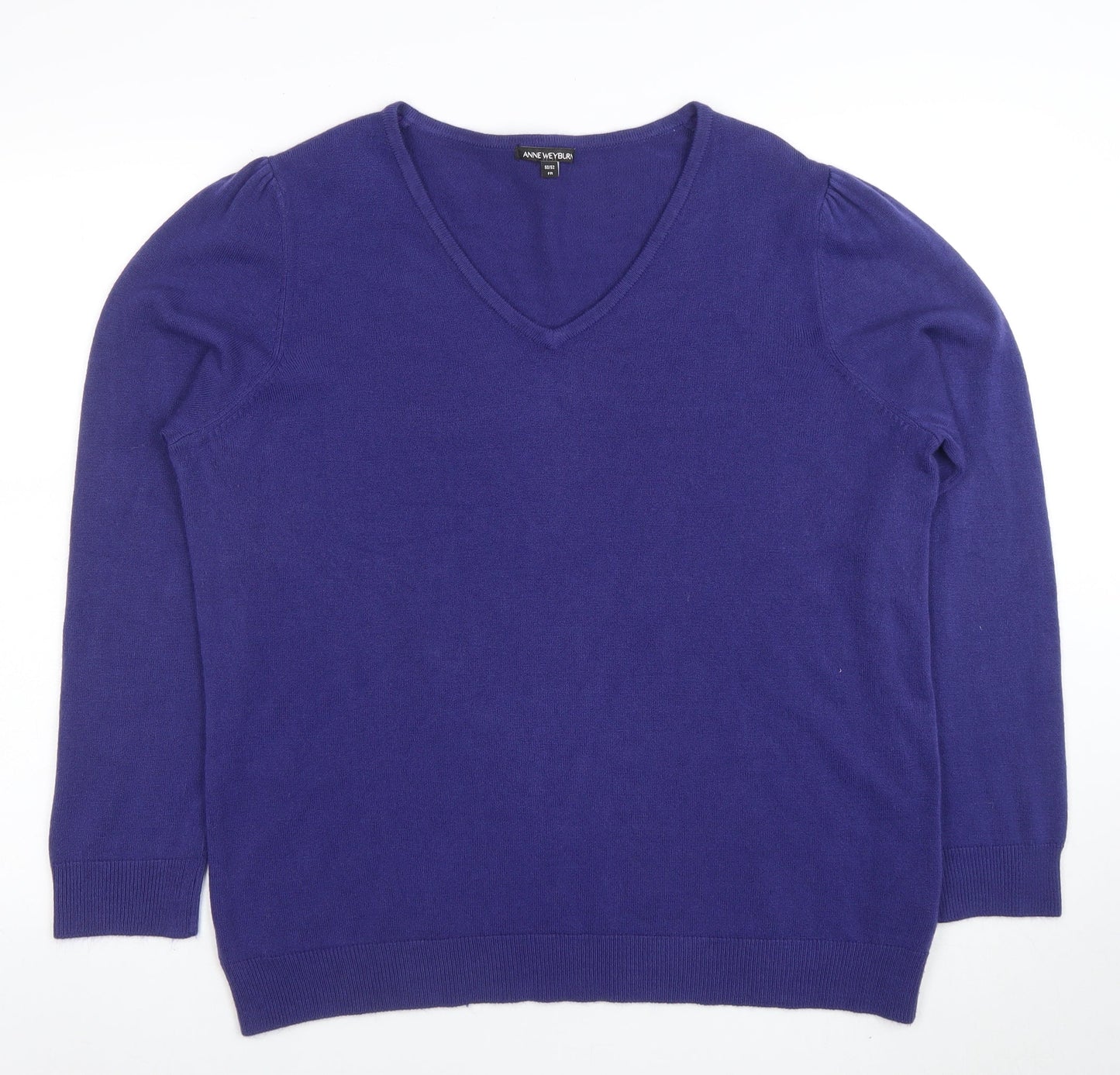 Womens UK Size 24 ANNE WEYBURN Purple Pullover Jumper
