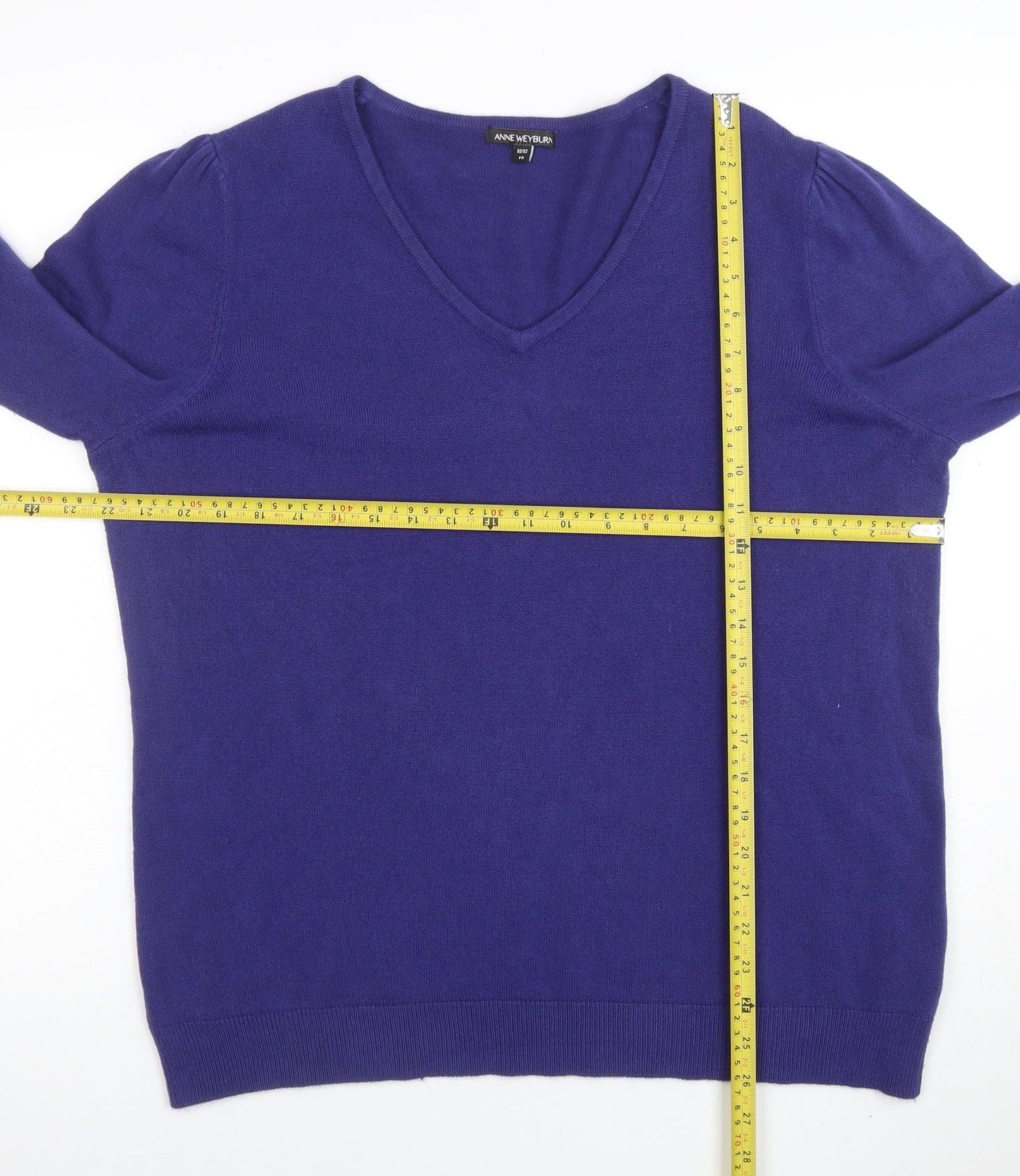 Womens UK Size 24 ANNE WEYBURN Purple Pullover Jumper