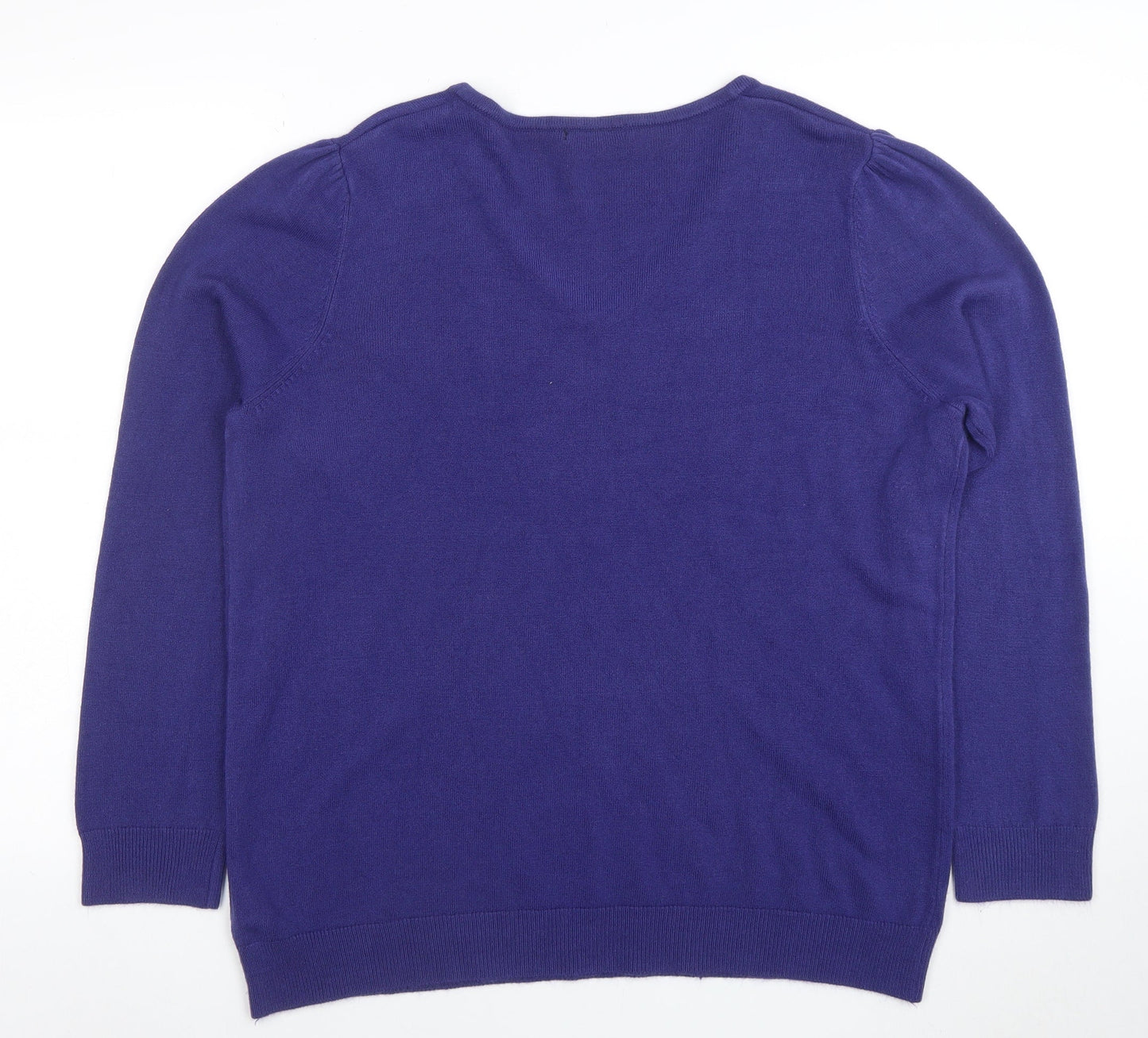Womens UK Size 24 ANNE WEYBURN Purple Pullover Jumper