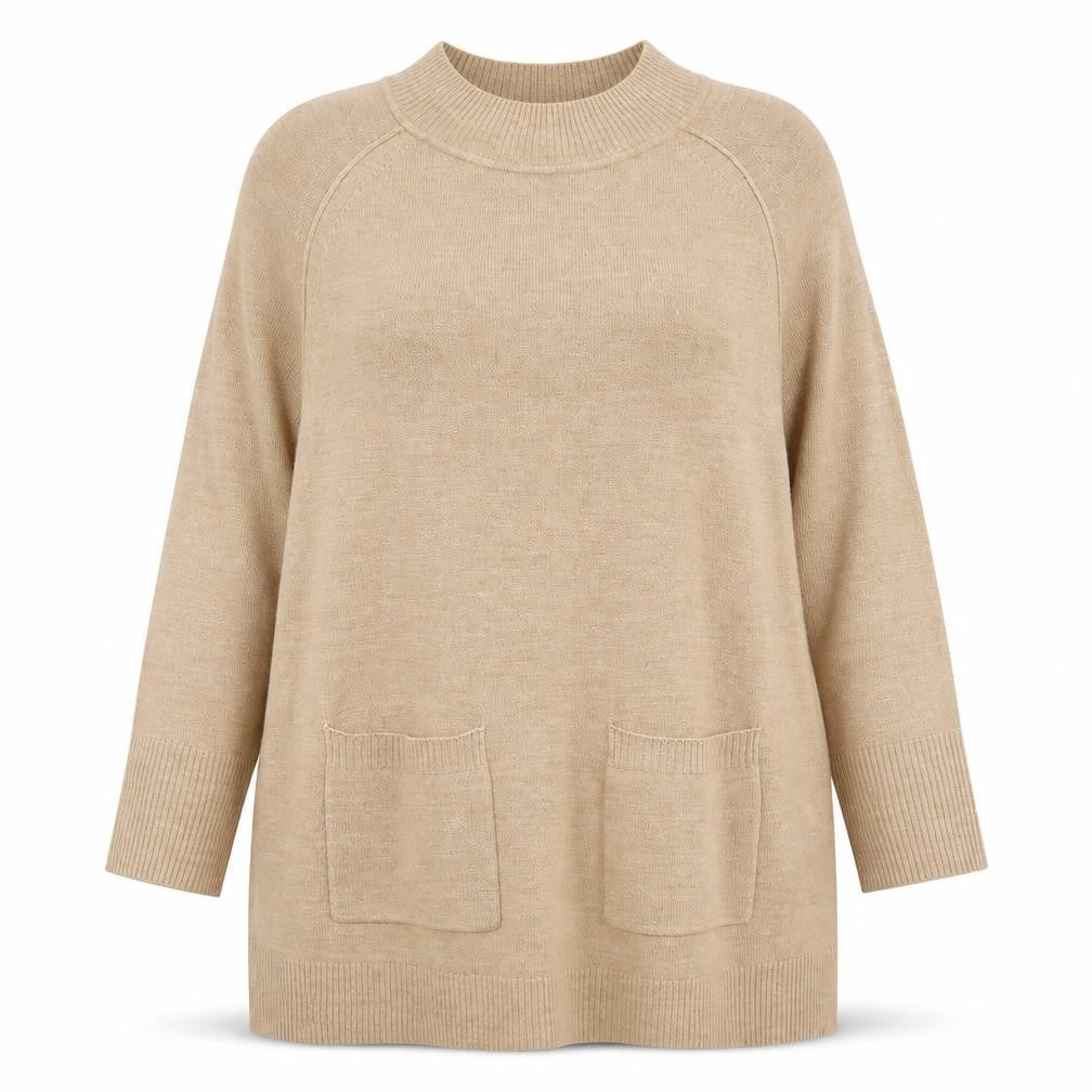 Womens UK Size 18 Principles Beige Tunic Jumper