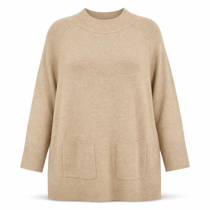 Womens UK Size 18 Principles Beige Tunic Jumper
