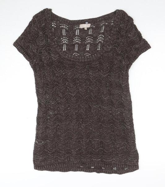Womens UK Size 14 Soen Brown Camisole Blouse