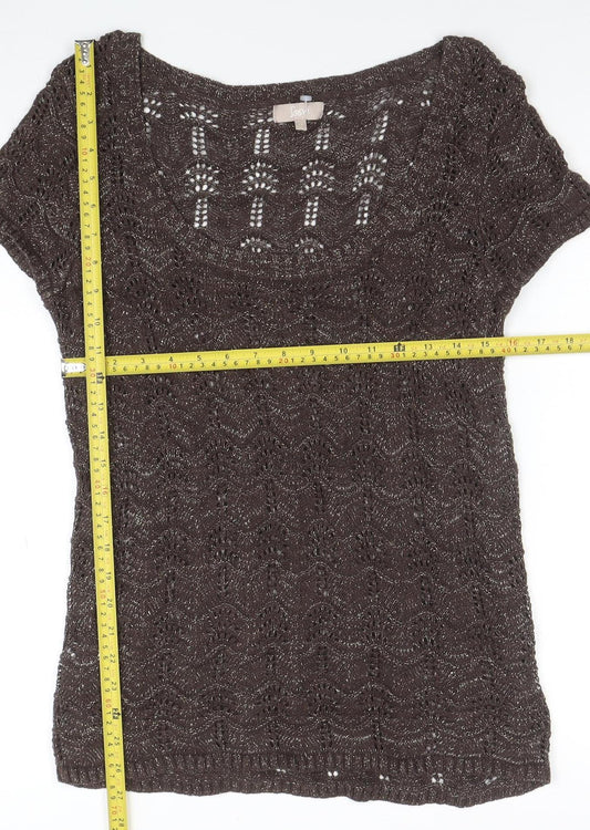 Womens UK Size 14 Soen Brown Camisole Blouse