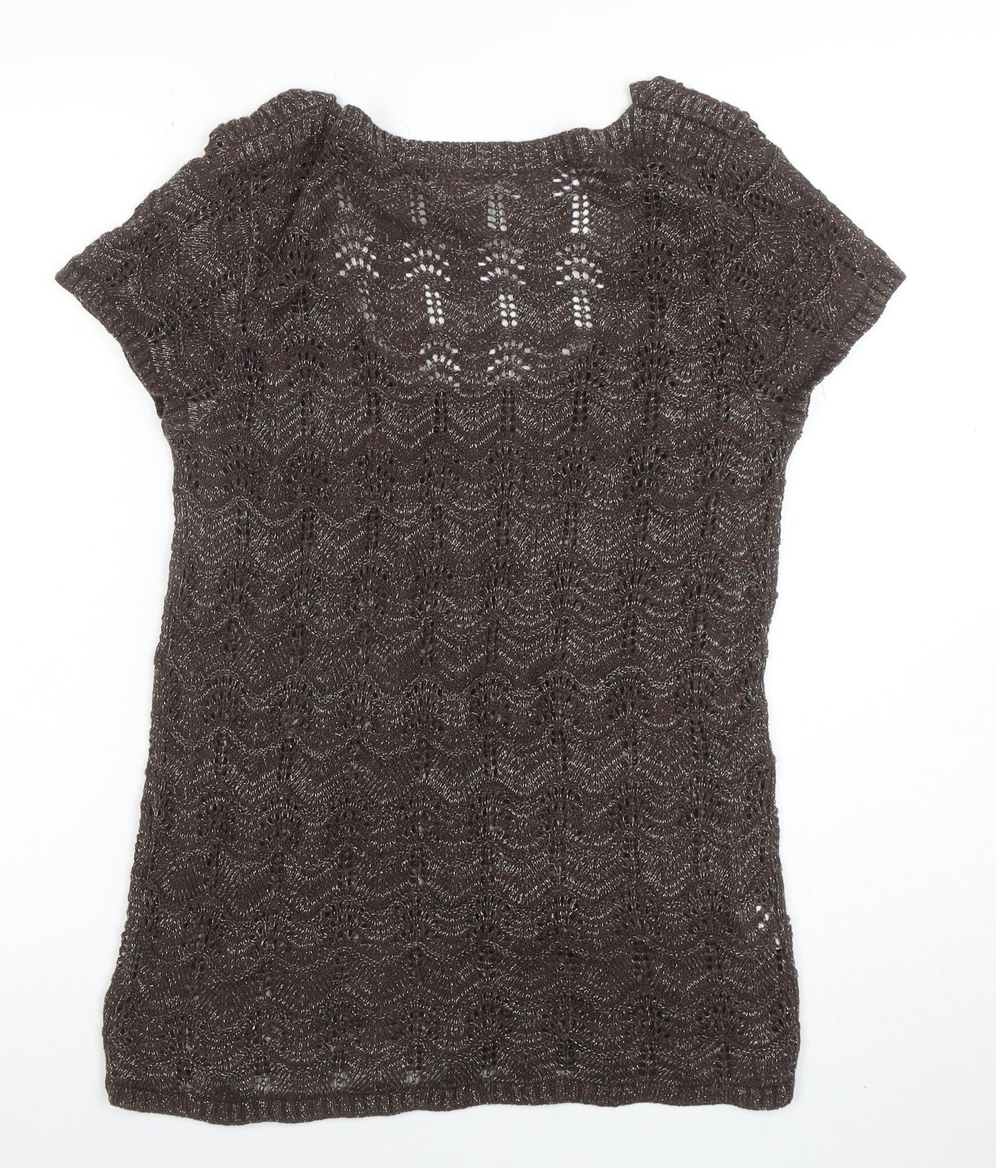 Womens UK Size 14 Soen Brown Camisole Blouse