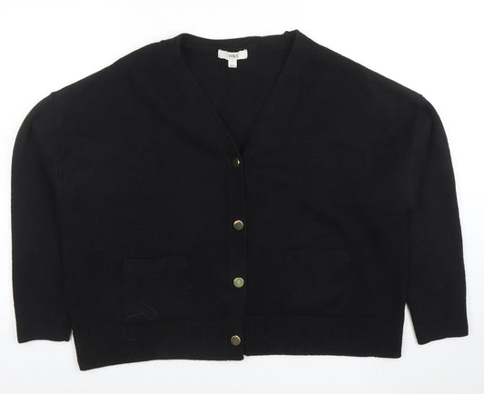 Womens UK Size L Marks and Spencer Black Cardigan Jumper