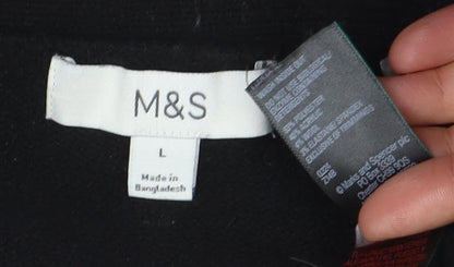 Womens UK Size L Marks and Spencer Black Cardigan Jumper