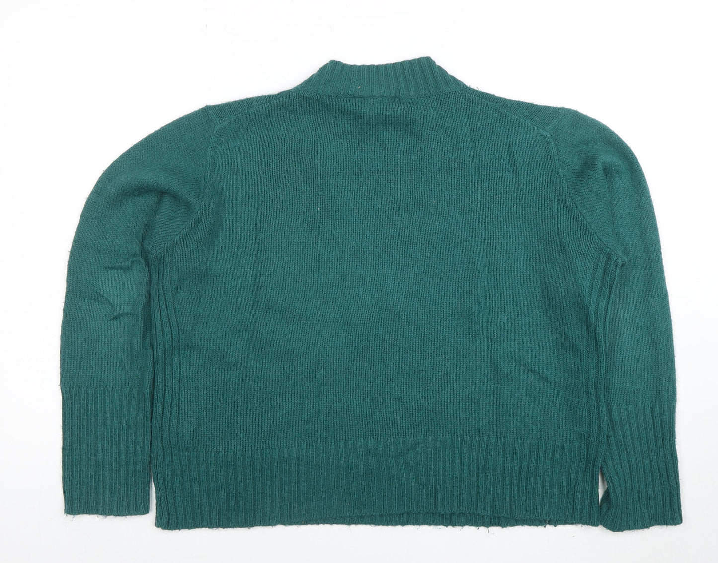 Womens UK Size M Monki Green Pullover Jumper