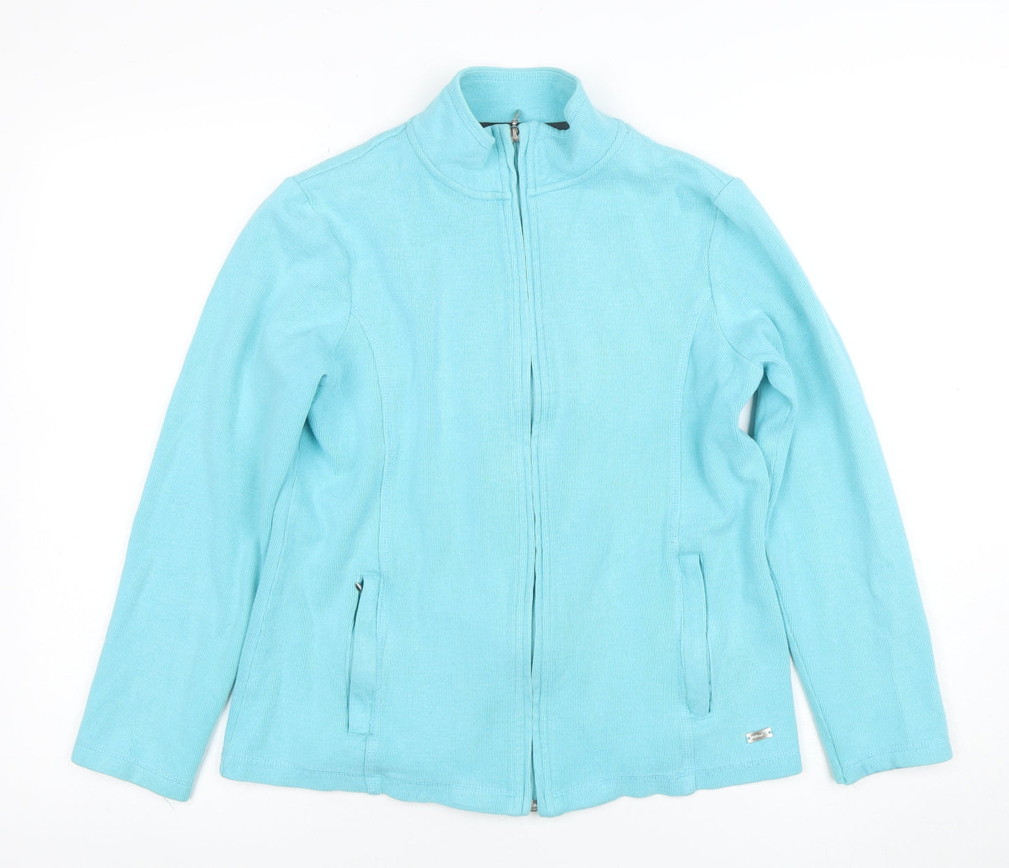 Womens UK Size 10 DASH Blue Full Zip Hoodie