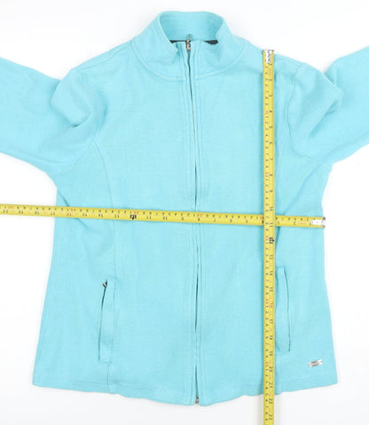 Womens UK Size 10 DASH Blue Full Zip Hoodie
