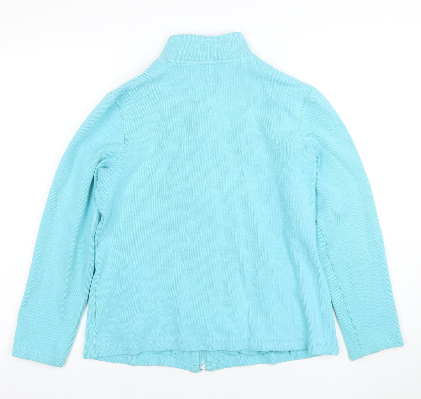 Womens UK Size 10 DASH Blue Full Zip Hoodie