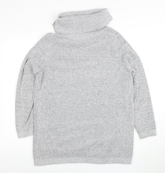 Womens UK Size 16 M&Co Grey Pullover Jumper