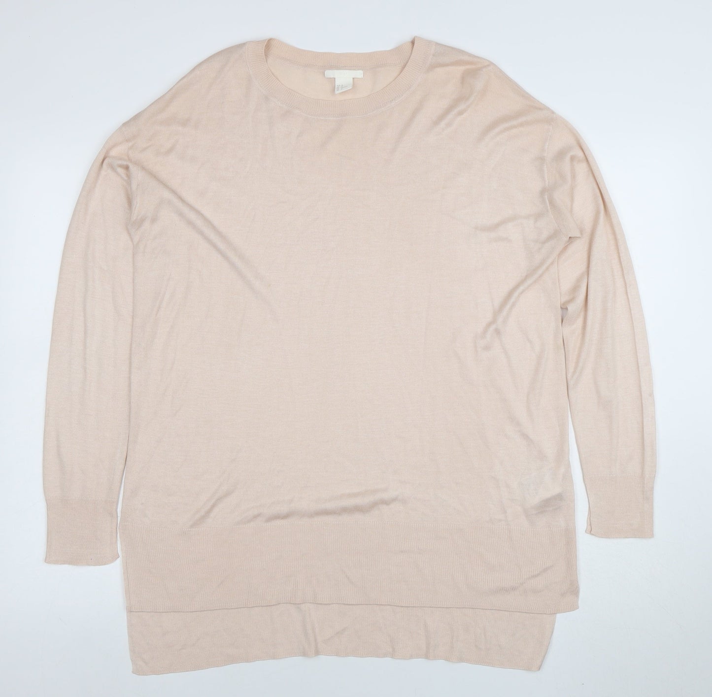 Womens UK Size M H&M Beige Tunic Jumper