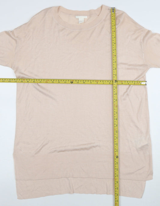 Womens UK Size M H&M Beige Tunic Jumper