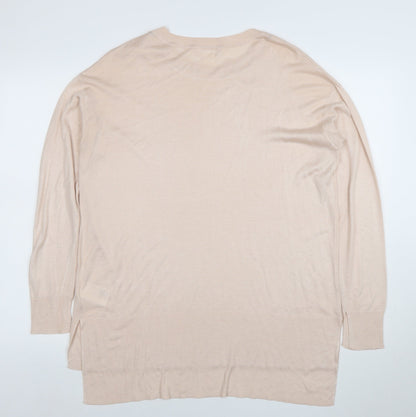 Womens UK Size M H&M Beige Tunic Jumper