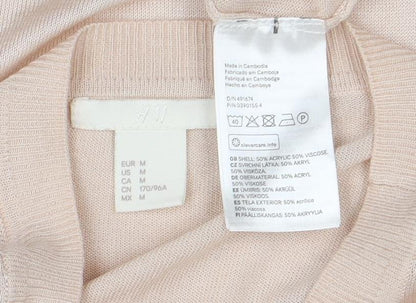 Womens UK Size M H&M Beige Tunic Jumper