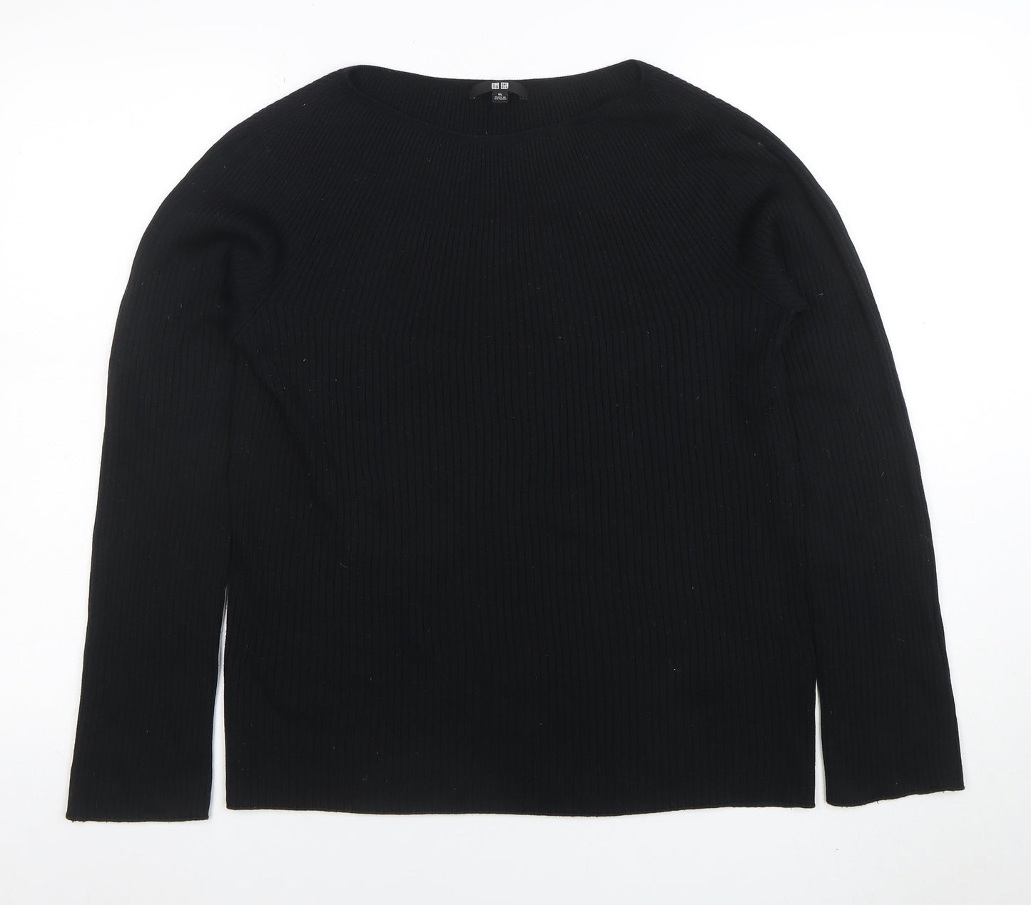 Womens UK Size XL Uniqlo Black Pullover Jumper