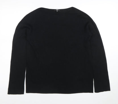 Womens UK Size XL Uniqlo Black Pullover Jumper