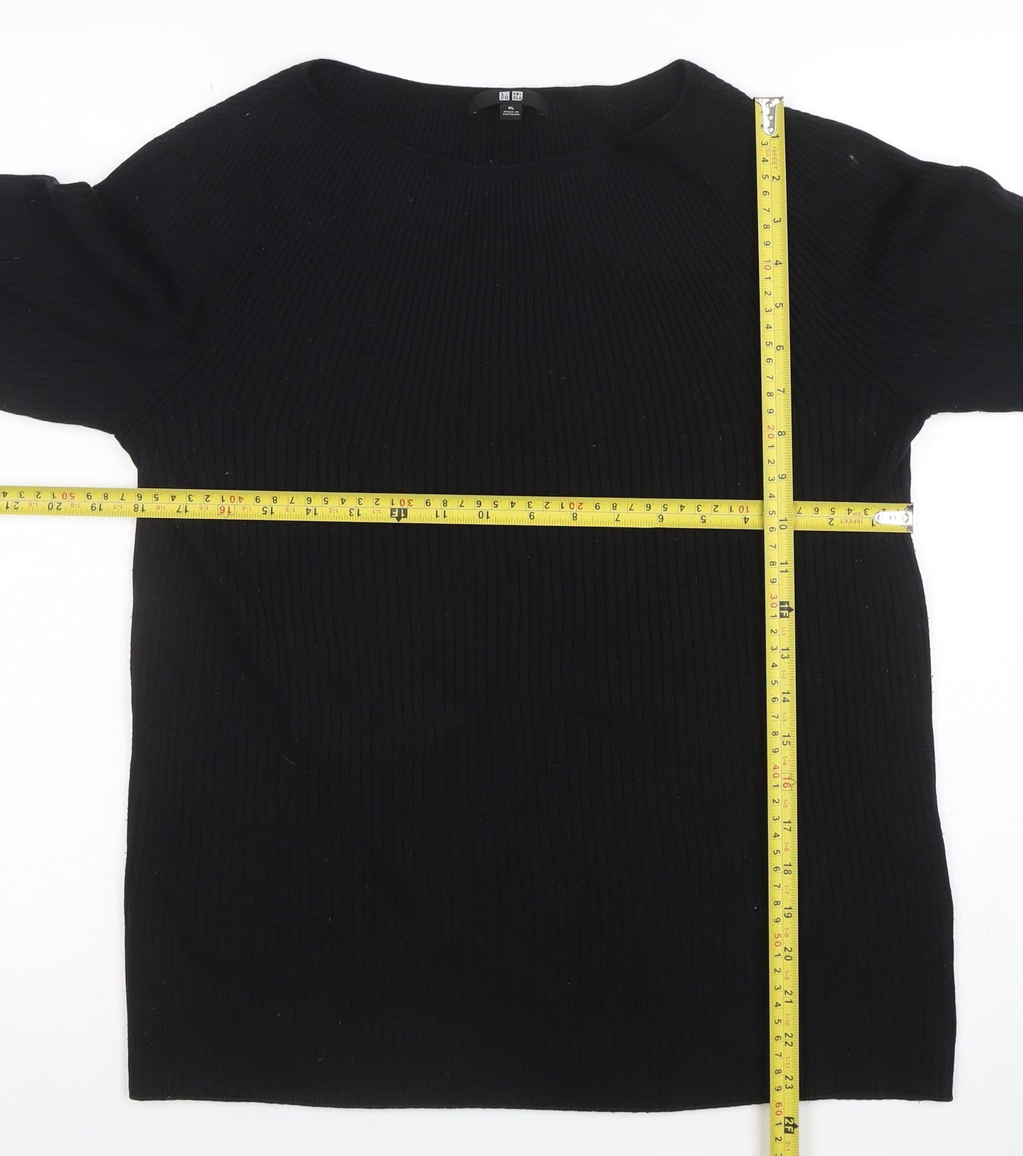 Womens UK Size XL Uniqlo Black Pullover Jumper