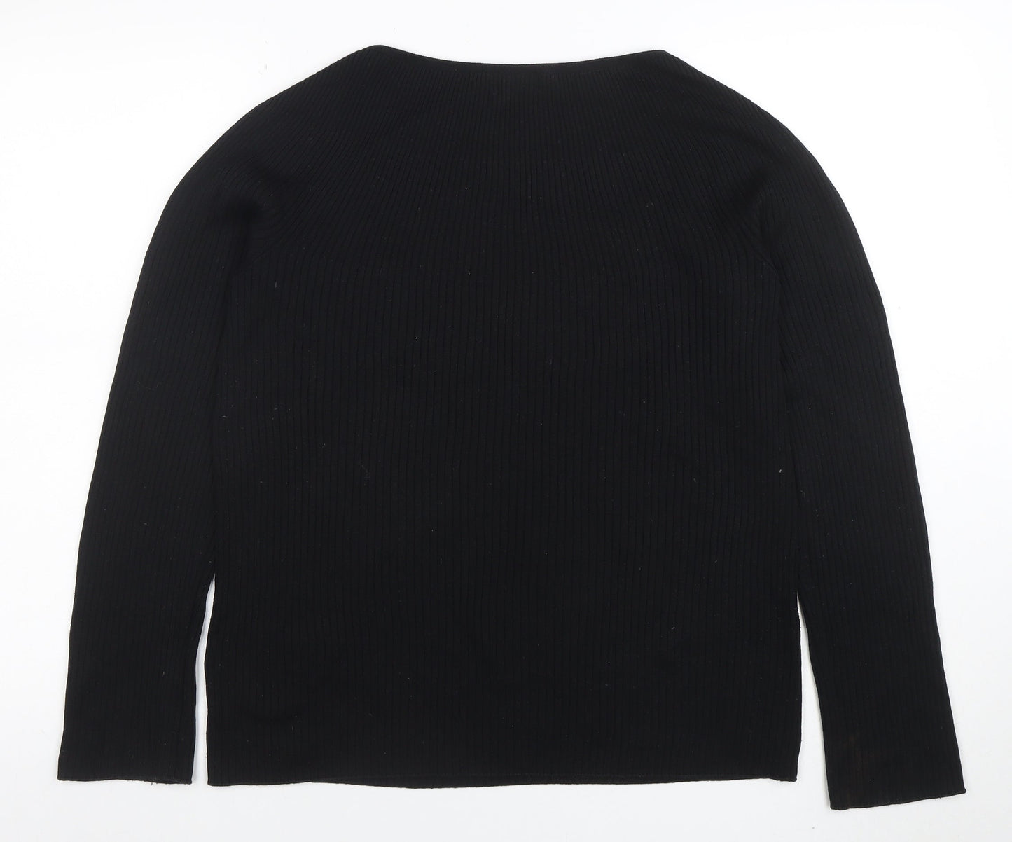 Womens UK Size XL Uniqlo Black Pullover Jumper