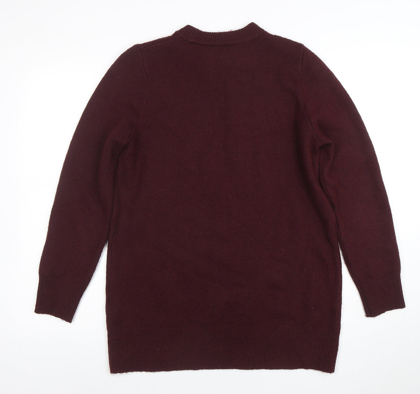 Womens UK Size 10 New Look Red Pullover Jumper