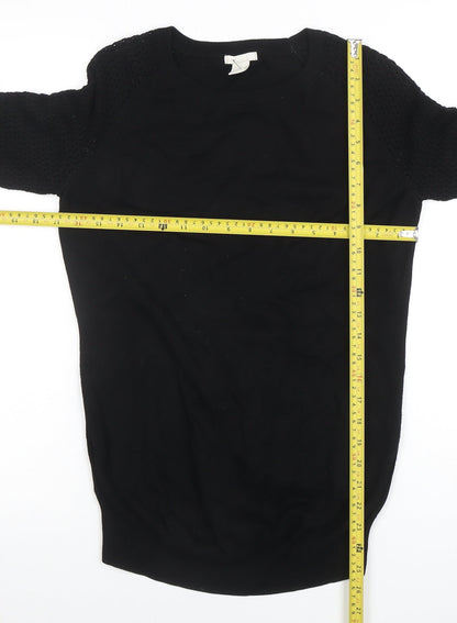 Womens UK Size S H&M Black Pullover Jumper