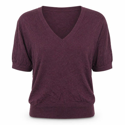 Womens UK Size 10 Warehouse Purple Basic T-Shirt