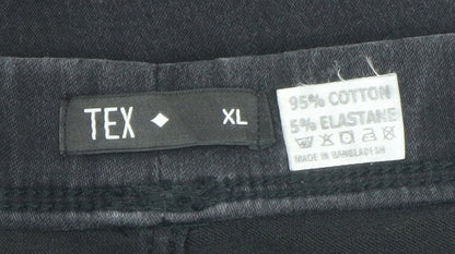 Womens UK Size XL TEX Slim Fit Jegging Black Jeans