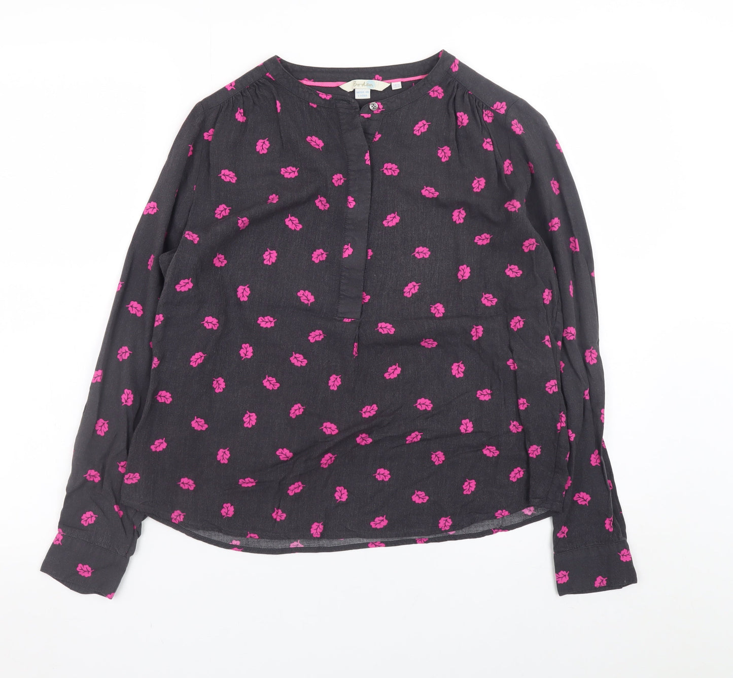 Womens UK Size 12 Boden Black Tunic Blouse