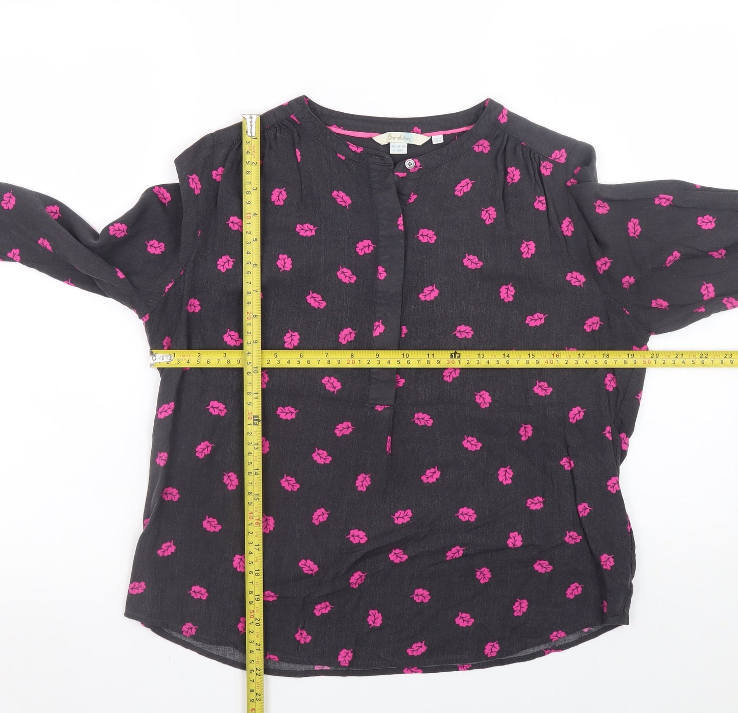 Womens UK Size 12 Boden Black Tunic Blouse