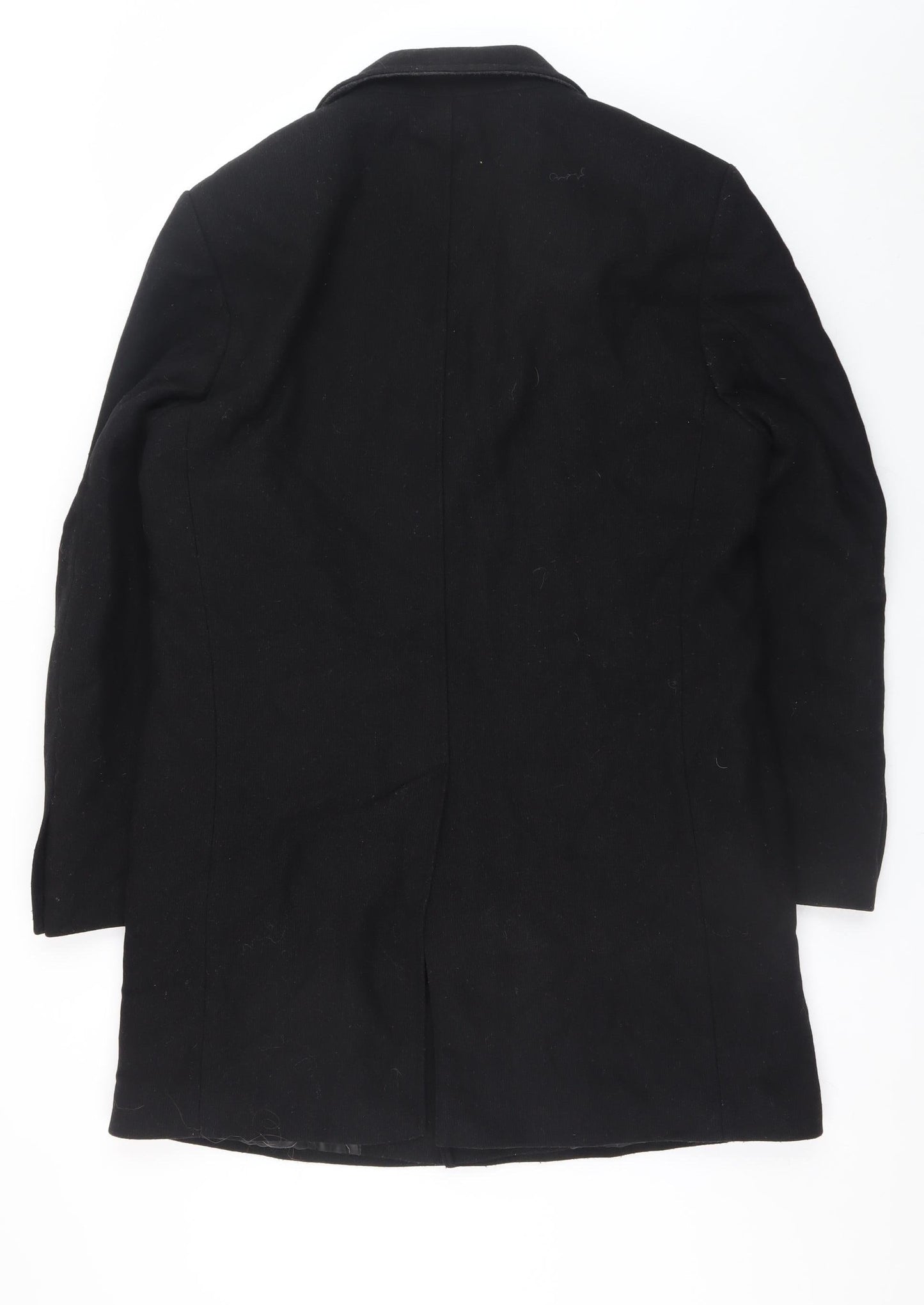 Mens UK Size 48 Navyboot Black Overcoat