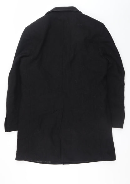 Mens UK Size 48 Navyboot Black Overcoat