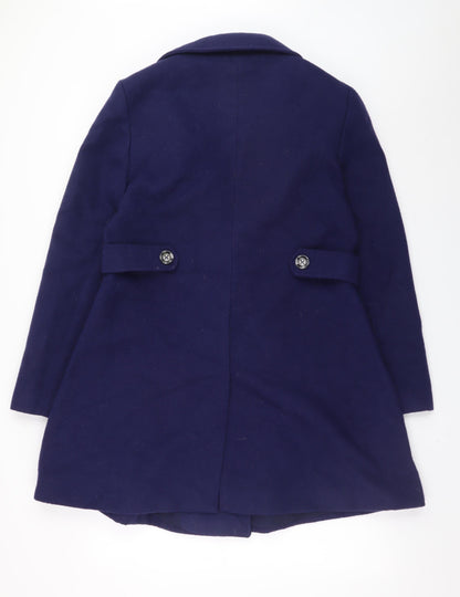Womens UK Size 14 Yumi Blue Overcoat