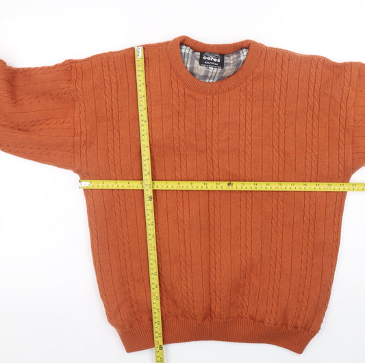 Mens UK Size M Ceres Brown Pullover Sweatshirt