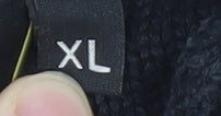 Mens UK Size XL Leeds Originals Black Henley Jumper