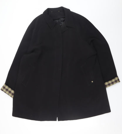 Womens UK Size L Viyella Black Overcoat
